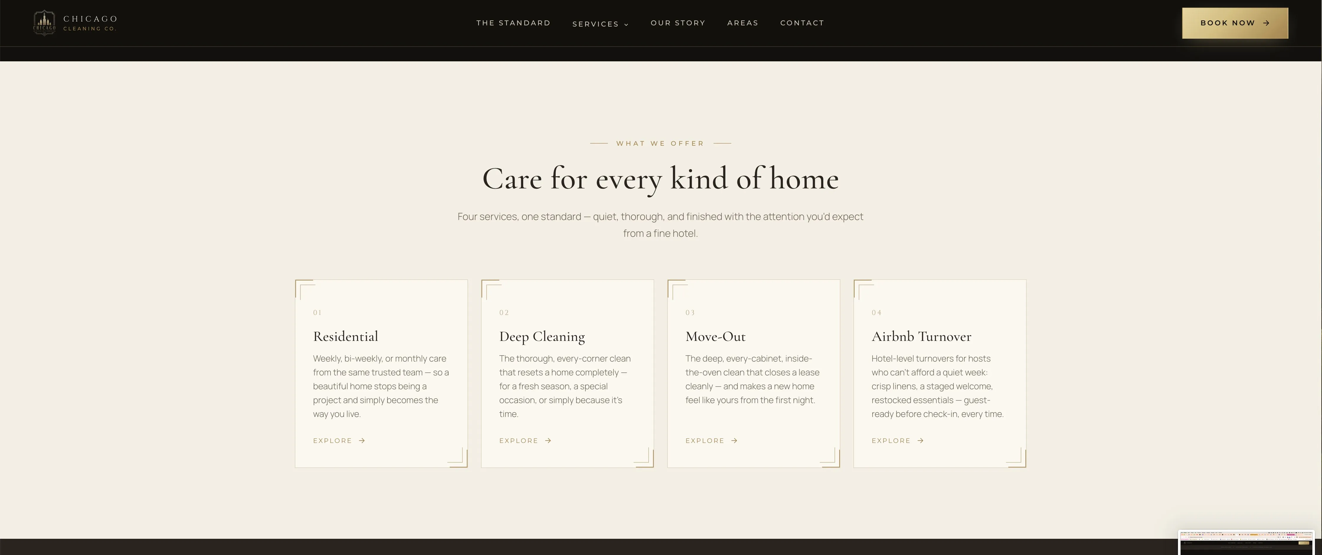 Chicago Cleaning Company — screen 3