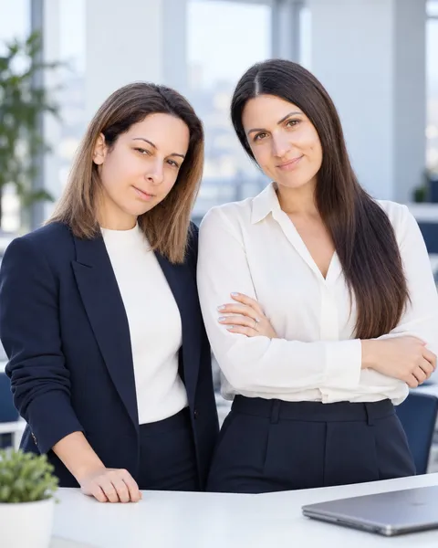 Zalina and Viktoriia, co-founders of Corex
