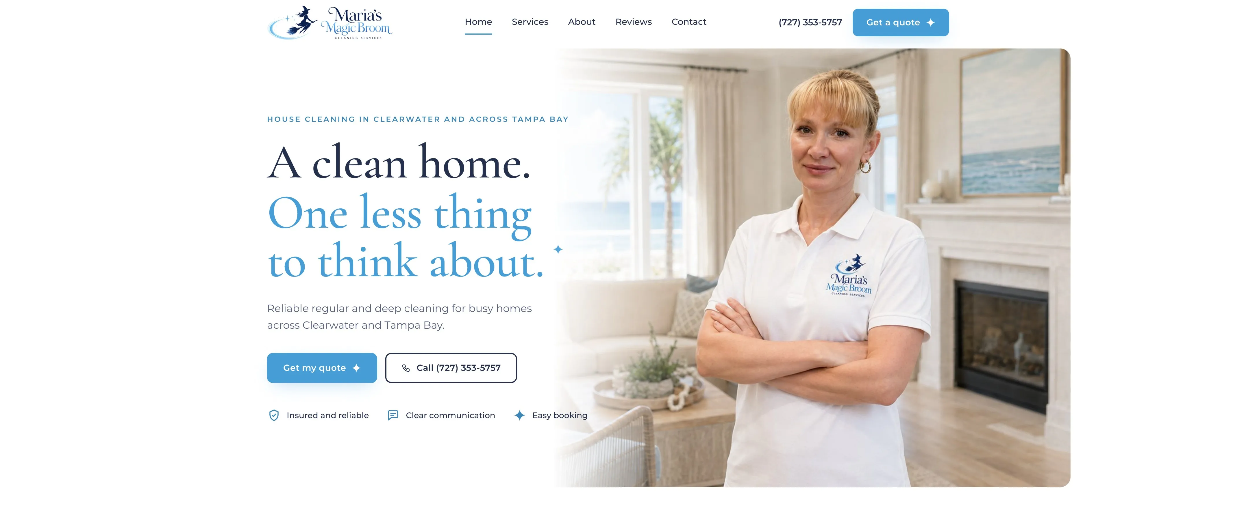 Maria's Magic Broom website