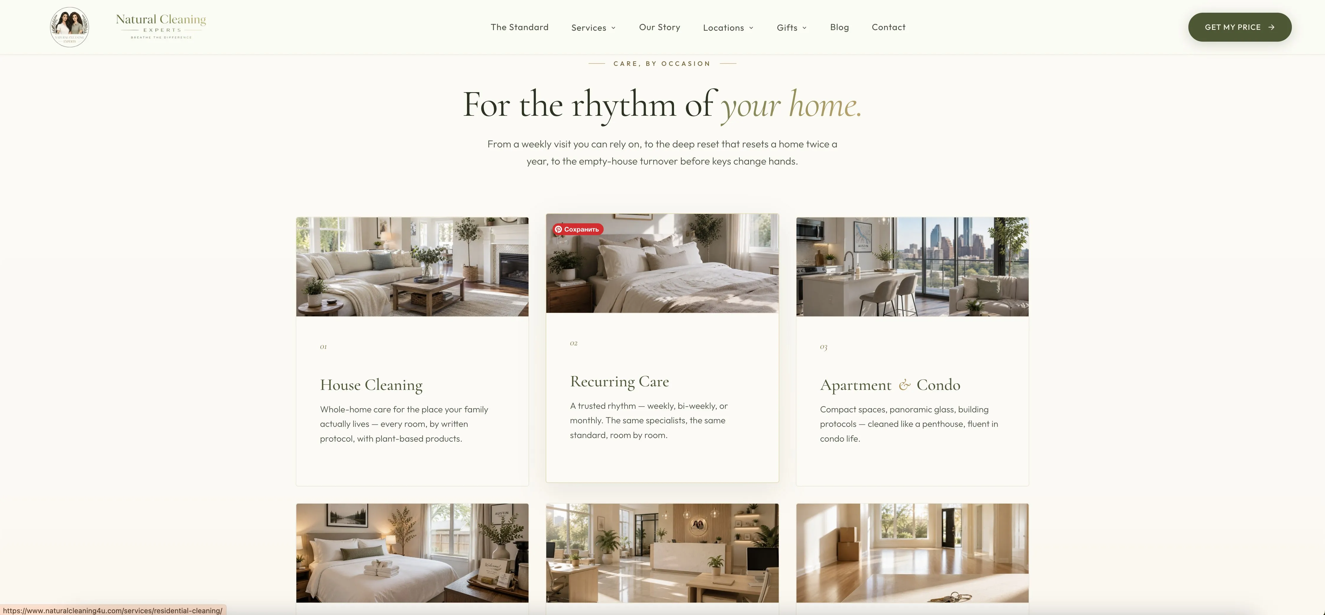 Natural Cleaning Experts — screen 2
