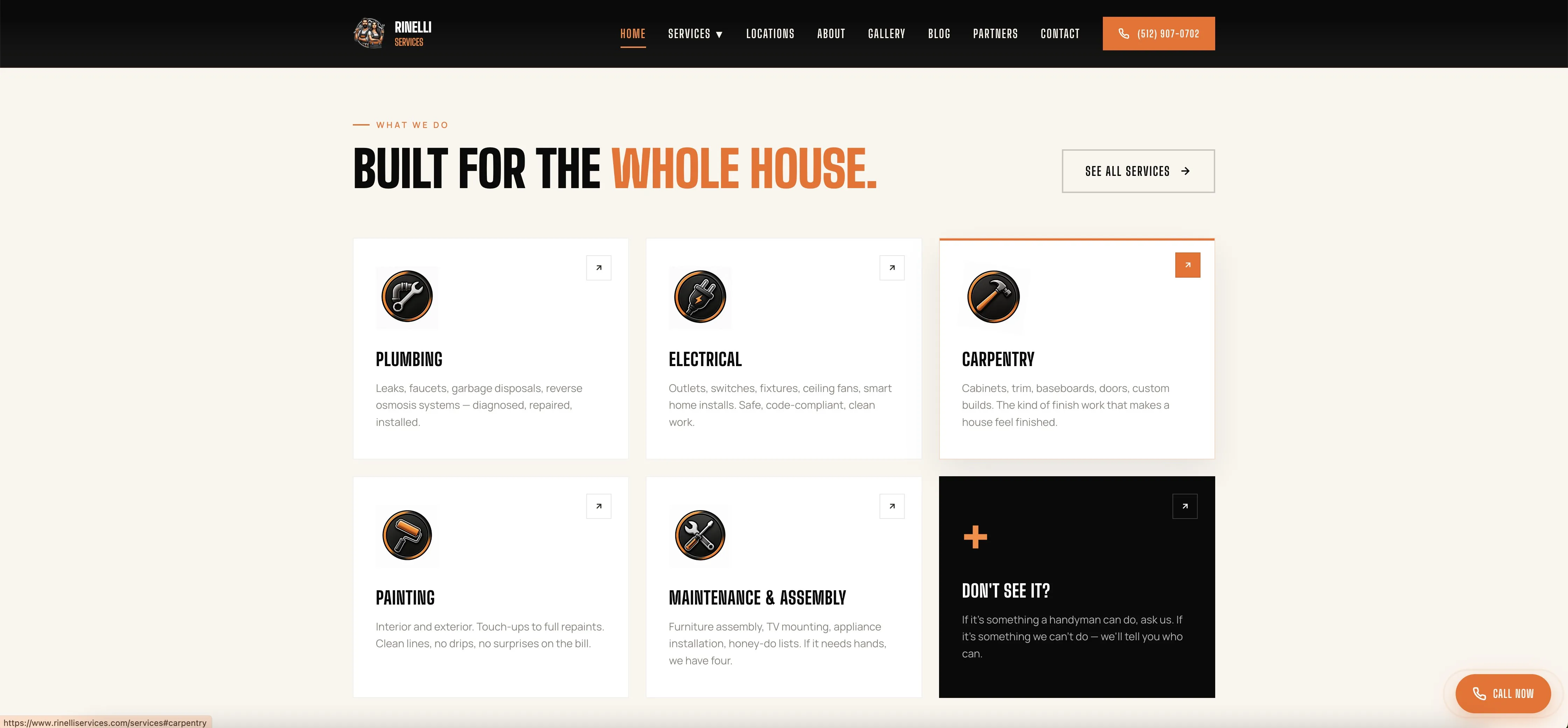 Rinelli Services — screen 3
